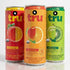 Tru Organic Energy Drink Variety Pack, Caffeinated Sparkling Water with Real Fruit