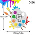 9th Slime Cake Topper - Art Themed Palette Painting Graffi Boy Girl Birthday Party Decorations Supplies for Nine Years