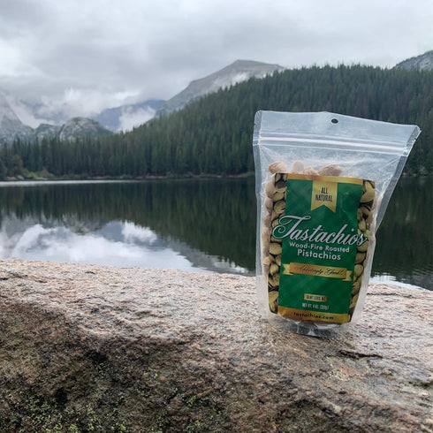 8oz (Pack 2) Tastachios Wood Fire Roasted Pistachios - Original Flavor - Gluten-Free, Plant-Based Protein, Non-GMO