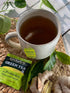 Bigelow Tea Green Tea with Ginger Plus Probiotics, Caffeinated Tea, 18 Count Box (Pack of 6)