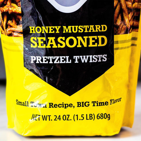 1, 24oz Dot's Honey Mustard Seasoned Pretzel Twist - Sweet and Tangy Mustard Honey Pretzel Sticks - bag