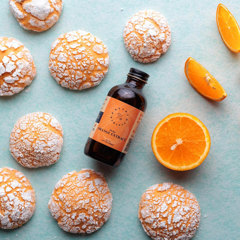 4 oz Heart & Harvest Pure Orange Extract - Sugar Free and Gluten Free Baking Supplies - Rich Intense Citrus Flavor