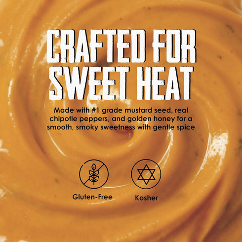 11 Plochman's Honey Chipotle Mustard, Smoky Spicy Sweet Gourmet Condiment, Ounce