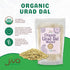 2 Packaging! Jiva USDA Organics Urad Dal (Split Matpe Beans) Pound - NEW