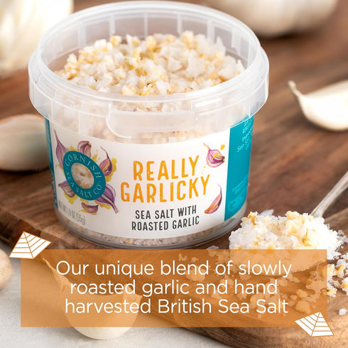 Cornish Sea Salt Really Garlicky Seasoning, 1.9 oz Resealable Tub