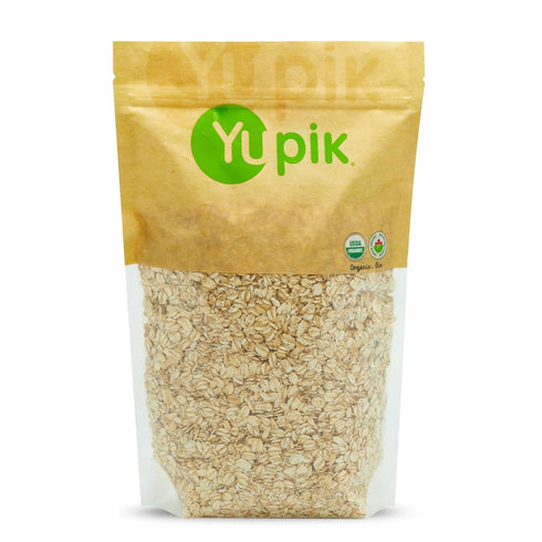 Yupik Organic Regular Rolled Oats, Gluten-Free, 2.2 lb (35.2 oz), Non-GMO, Vegan,