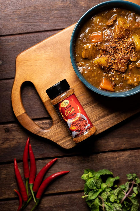 Ez Thai Red Chili Pepper Flakes, 1 Pack, 48 Gram, Crushed Red Hot Chili Peppers for Tomyum, Pizza, Salads, Seafood,