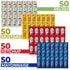 Packs 50 (200 Packets Grab-n-Go Condiment - Single Serve Pouches of Each: Ketchup, Mustard, Relish, and Mayo - Great