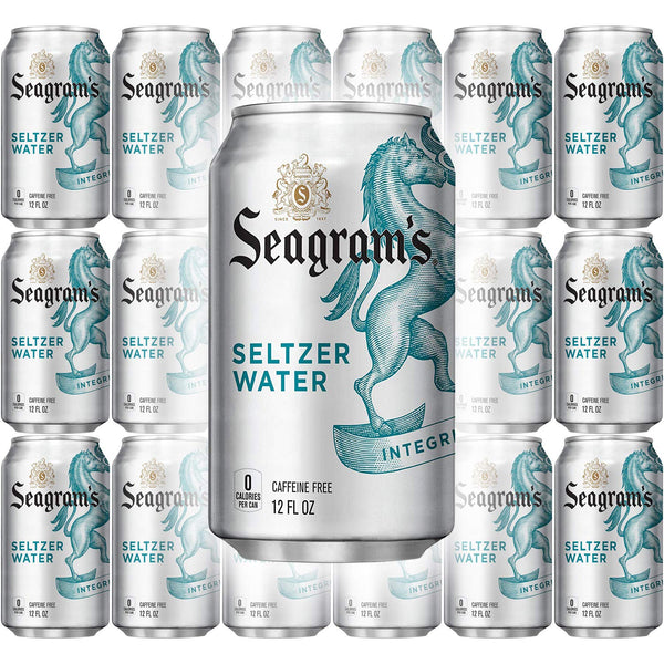 Seagram's Seltzer Water, 12 oz Can (Pack of 18, Total of 216 Oz)