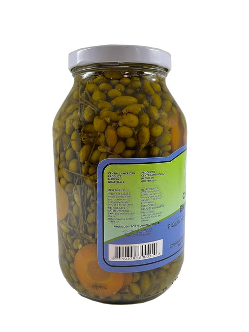 MI TIERRA 32oz Pack 2 - Chiltepe in Vinegar - Chiltepe en Vinegar