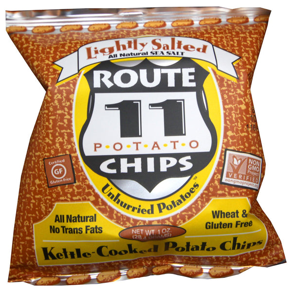 Route 11 Potato Chips : Lightly Salted (30 bags (1 oz each))