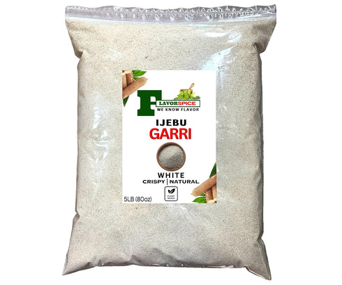 5LB 80oz 2 PACKS Ijebu Garri | Bag - | Nigeria White and Natural Ijebu Garri