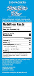 NatraTaste 250 Packets (1 pack) Blue Zero Calorie Sweetener, Bulk Sugar Substitute for Coffee, Iced Tea, Lemonade, Hot