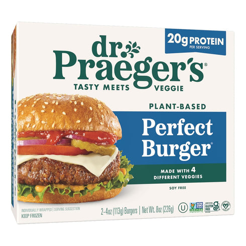 Dr. Praeger's, Perfect Burgers, 4 Ounce, 2 Count