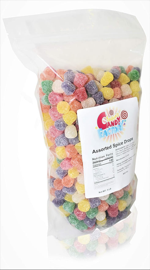 (5 Lbs Sarah's Candy Factory Assorted Spice Drops in Bag)