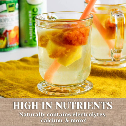 10 Oz (Pack 12) Nature Factor Organic Coconut Water - Pure Pressed Coconut Water, Organic Electrolytes - Fl
