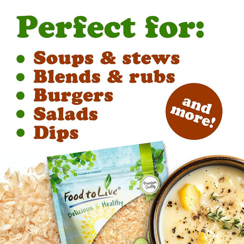 12 Food to Live Toasted White Chopped Onion, Ounces Roasted, Ready to Use. Ideal for Cooking, Soups, Salads. Non-GMO