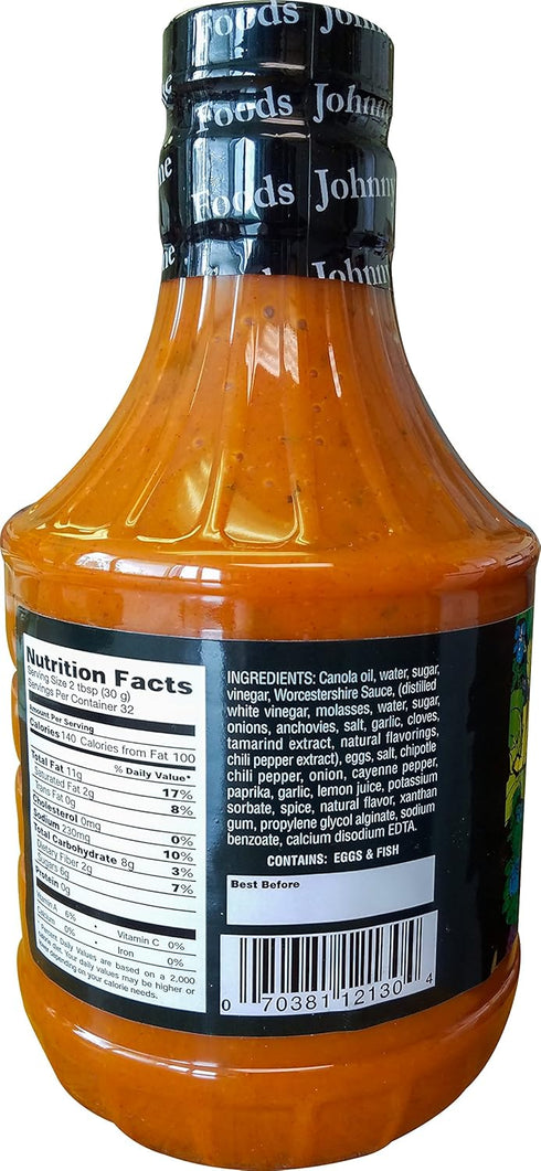 32 Oz Johnny's Sweet Hot & Crazy Dressing, Fl.