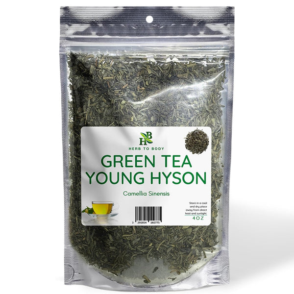 Herb To Body Young Hyson Green Tea 4oz, Camellia Sinensis Loose Leaf