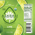 (12 Pack, Asarasi Organic Sparkling Tree Water - Aluminum Cans lime)