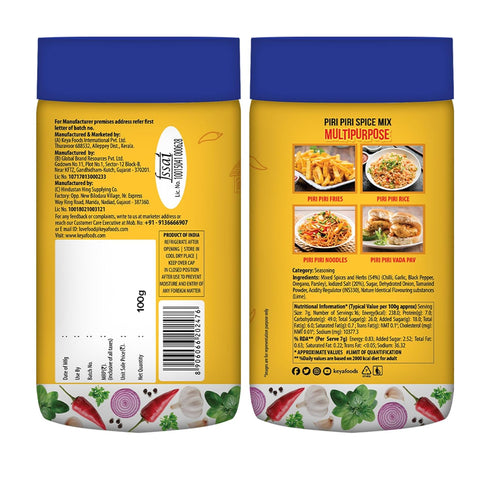 Keya Piri Piri Instant Seasoning Mix Original Flavour 240 Grams (Pack of 3)