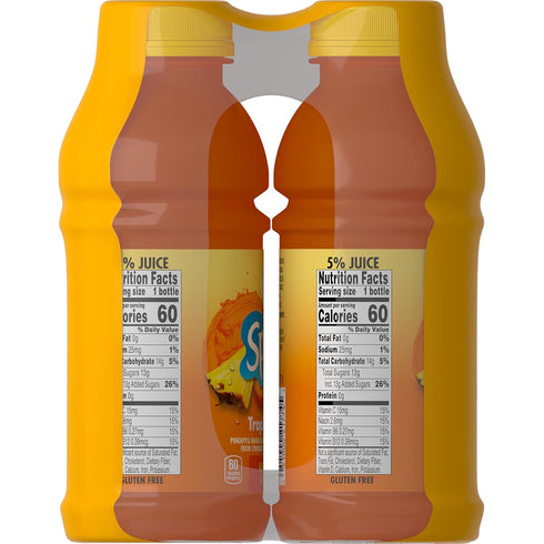V8 12 oz (6 Pack) Splash Tropical Blend Flavored Beverage, fl Bottle