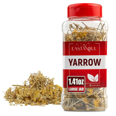 Eastanbul Yarrow Tea, 1.41oz Yarrow Herb, Milenba Hierba, Caffeine Free Loose Leaf