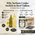 100% 30 14 Pure Wagyu Beef Tallow for Cooking Excellent for Searing Steaks - Keto and Paleo Diet Friendly Perfect