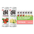 11.16 oz (Pack 12) CHI FOREST Sparkling Water Beverage, Pomelo & Strawberry drinks, Zero Sugar or Artificial Flavor, fl