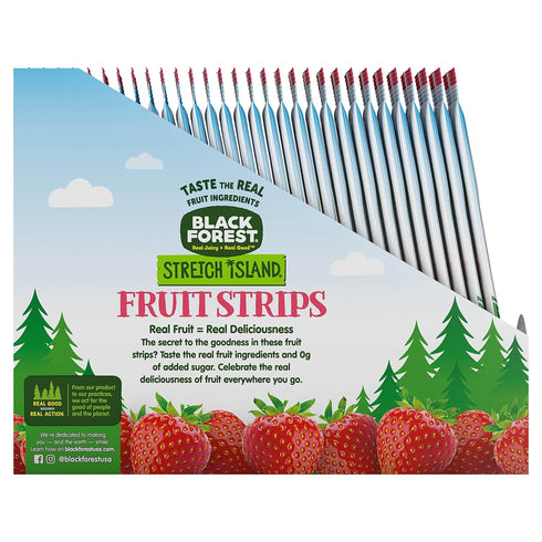 0.5ounce (Pack 30) Black Forest Stretch Island Fruit Strips, Strawberry, Strips