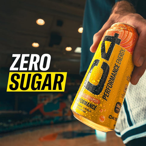 C4 16oz (Pack 12) Energy Drink of - Strawberry Watermelon Ice - Sugar Free Pre Workout Performance Drink with No