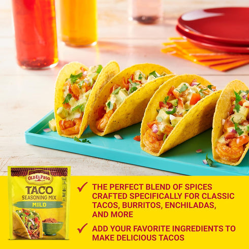 1 oz Old El Paso Mild Taco Seasoning Mix, Gluten Free