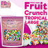 16 oz, Fruit Crunch Tropical Freeze-Dried Candy, Tropical Fruit Flavors, Large Pouch, Ideal Gift Snack Treat