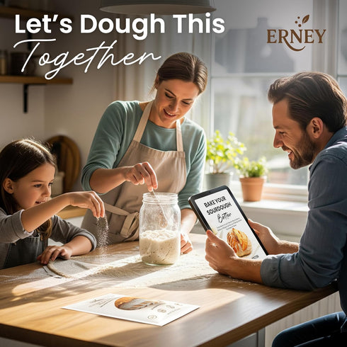 ERNEY 1 pack Dehydrated Sourdough Starter for Bread Making - Perfect Rise Organic Sourdough Bread Flour