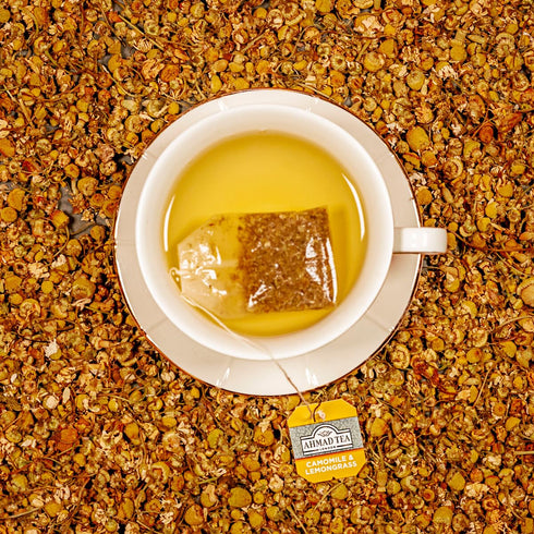 Ahmad Teas Camomile & Lemongrass, 1.4oz, 20 Tea Bags, Brown