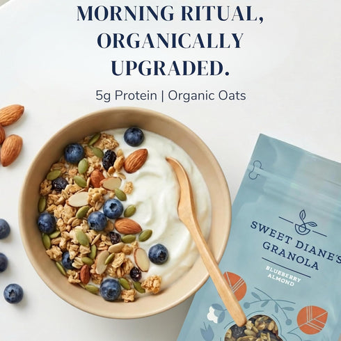 Sweet Diane's (12 oz): Sweet Dianes Granola Standard Size Organic Granola, Low-Sugar, High-Fiber, Gluten-Free, Vegan
