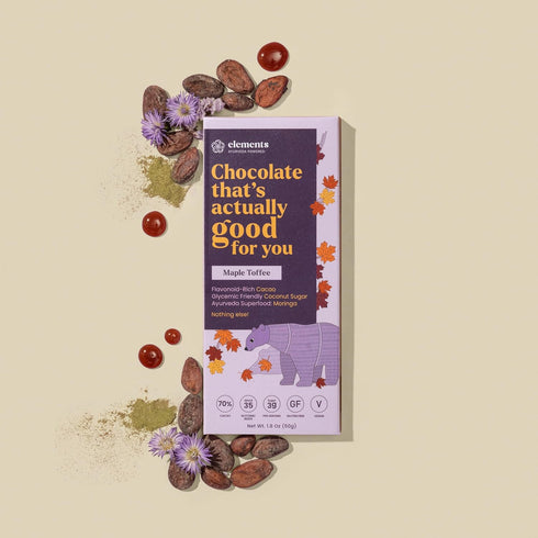 Pack 9 Elements Truffles Dark Chocolate Bar Combo of | Ayurvedic, Vegan & Gluten Free | No Refined Sugar & Artificial