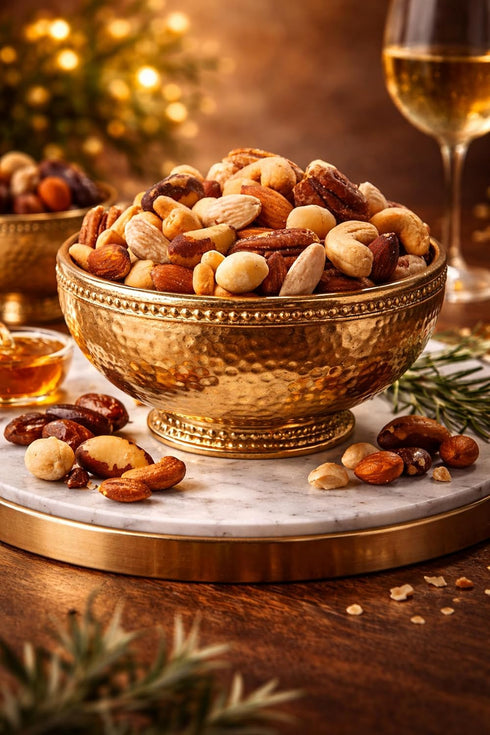 KEV&COOPER 40 oz Mixed Nuts with Sea Salt, Resealable Pouch Deluxe Variety Nut Snack with Cashews, Almonds, Pecans