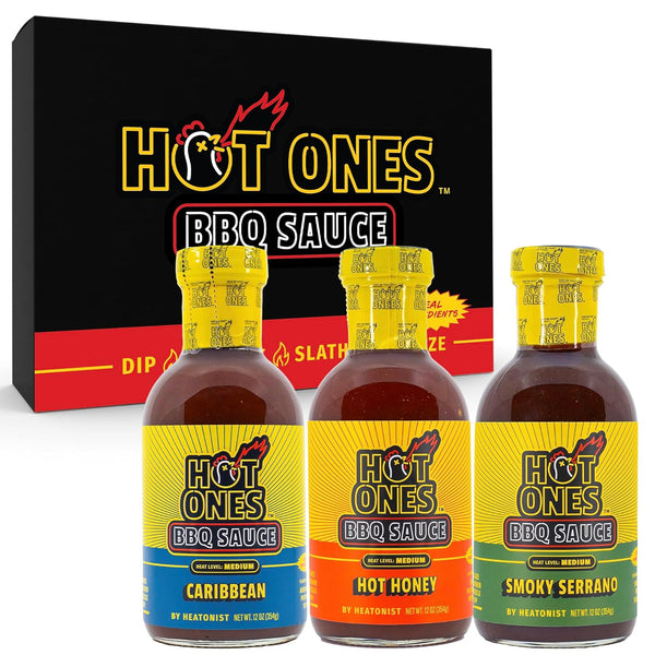 Hot Ones BBQ Sauce Trio - Variety Pack - Gift Set -