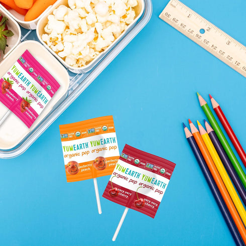 Pack, 250 YumEarth Organic Pops Variety Fruit Flavored Favorites Lollipops, Allergy Friendly, Gluten Free, Non-GMO