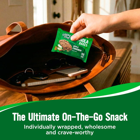 48 Count Cooper Street Granola Bakes Apple Cinnamon Soft Baked Chewy Breakfast Granola Bars Bulk Nut Free School Safe