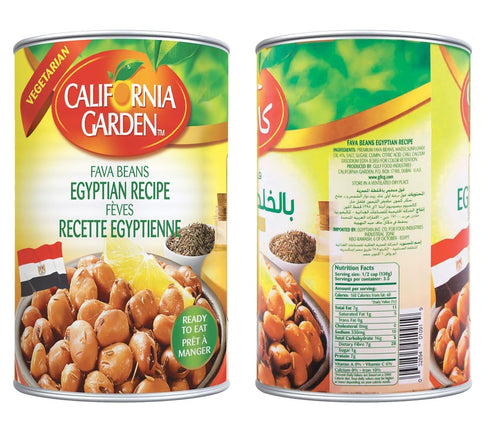 California Garden 16 oz (4 Pack) - Egyptian Style Fava Beans