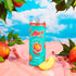 200mg 10 12 Oz 24 Pack Alani Nu JUICY PEACH, Sugar Free, Low Calorie Energy Drinks, Caffeine, Biotin, B Vitamins, Zero