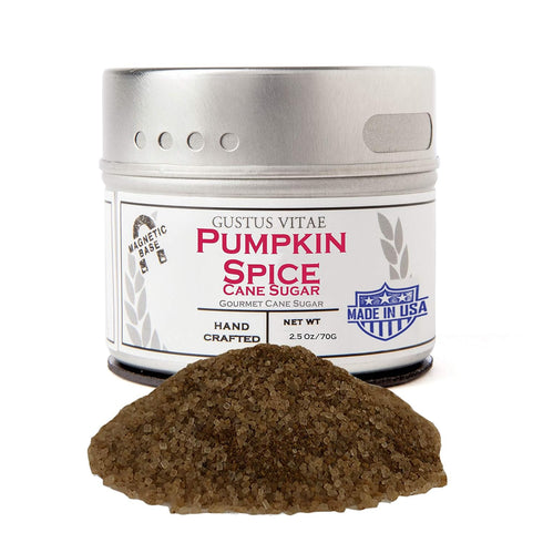 Pumpkin Spice Cane Sugar | Artisanal Infused Sugar | 1:1 Replacement For