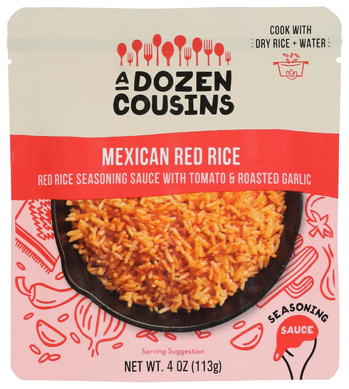 A Dozen Cousins Mexican Red Rice Seasoning Sauce, Non GMO, Gluten Free,