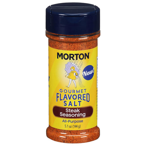 Morton Gourmet Flavored Salt Steak Seasoning, 5.1oz