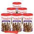 Pirouline Rolled Wafers Dark Chocolate Rolled Wafer Sticks Bundled with Serving Tongs,