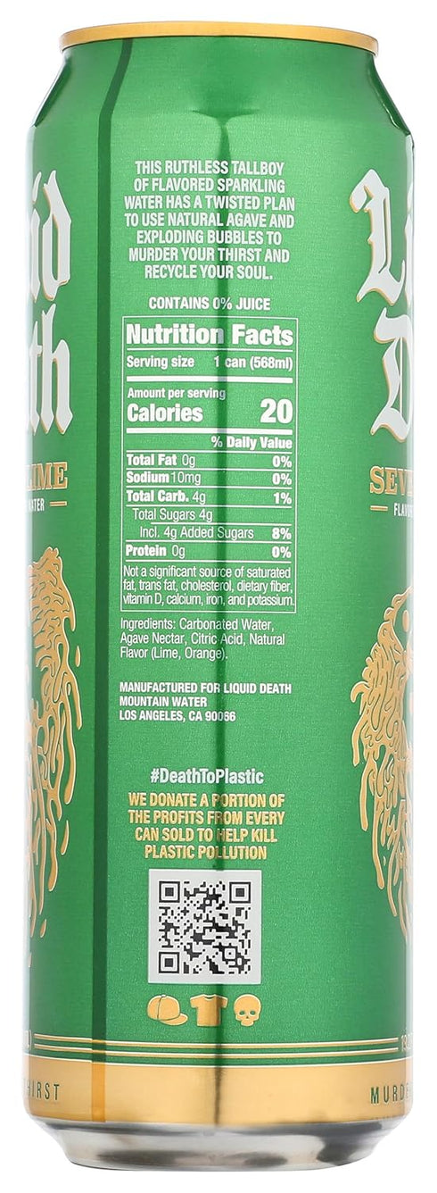 19.2 Liquid Death Severed Lime Sparkling Water Single, FZ