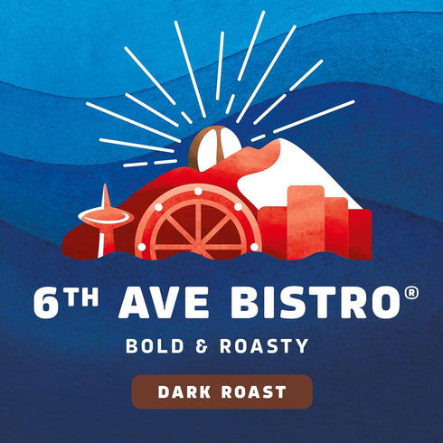 6th 100% 6 (12 oz Seattles Best Coffee, Dark Roast Ground Coffee, Ave Bistro, Arabica, Bags Each)