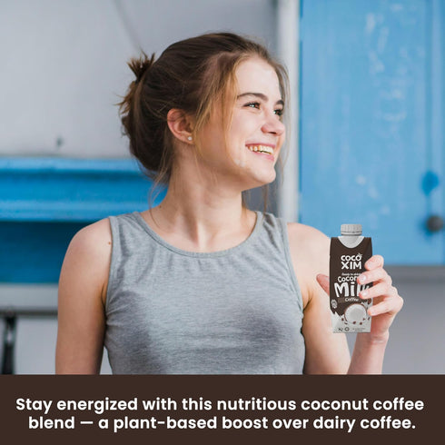 11 oz (Pack 12) 100% COCOXIM Ready to Drink Coffee Coconut Milk of | Vegan & Plant Based | Halal & Kosher Certified |